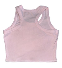 Katie J NYC Livi tween girls ribbed racerback crop tank M(10)