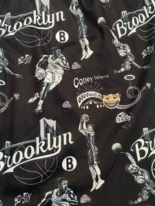 Flow Society youth Brooklyn Coney Island graphic shorts XL