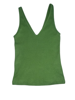 Abercrombie women’s double deep V cropped tank XS