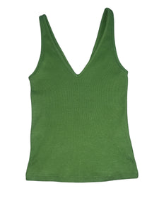 Abercrombie women’s double deep V cropped tank XS