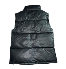 Marc New York women’s faux leather puffer vest S NEW