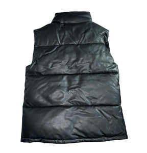Marc New York women’s faux leather puffer vest S NEW