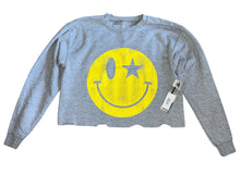 Prince Peter girls cropped happy face graphic sweatshirt L(12) NEW