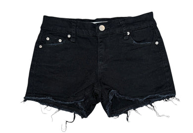 Tractr girls black cutoff jean shorts 8