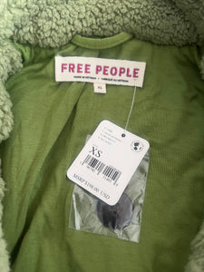 Free People women’s Joplin cozy jacket in sweet pistachio XS NEW