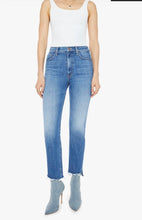 Mother women’s High Waisted Rider Ankle Step Fray jeans in Loafers and Lassos 25