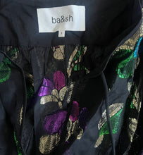 Ba$sh women’s Angelo metallic floral cropped peasant top 3(L)