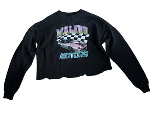 Prince Peter girls cropped Malibu Motors graphic sweatshirt L(12)