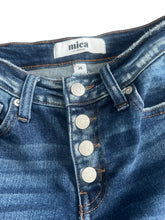 Mica women’s exposed button fly slim straight jeans 26