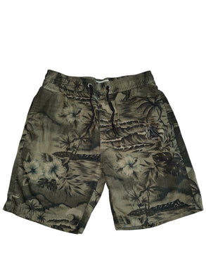 Billabong boys palm floral beach print shorts S