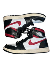 Nike Air Jordan men’s Retro 1 high OG sneaker black/gym red/white sail 10.5