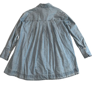 Free People women’s Voyager denim shirt dress XS