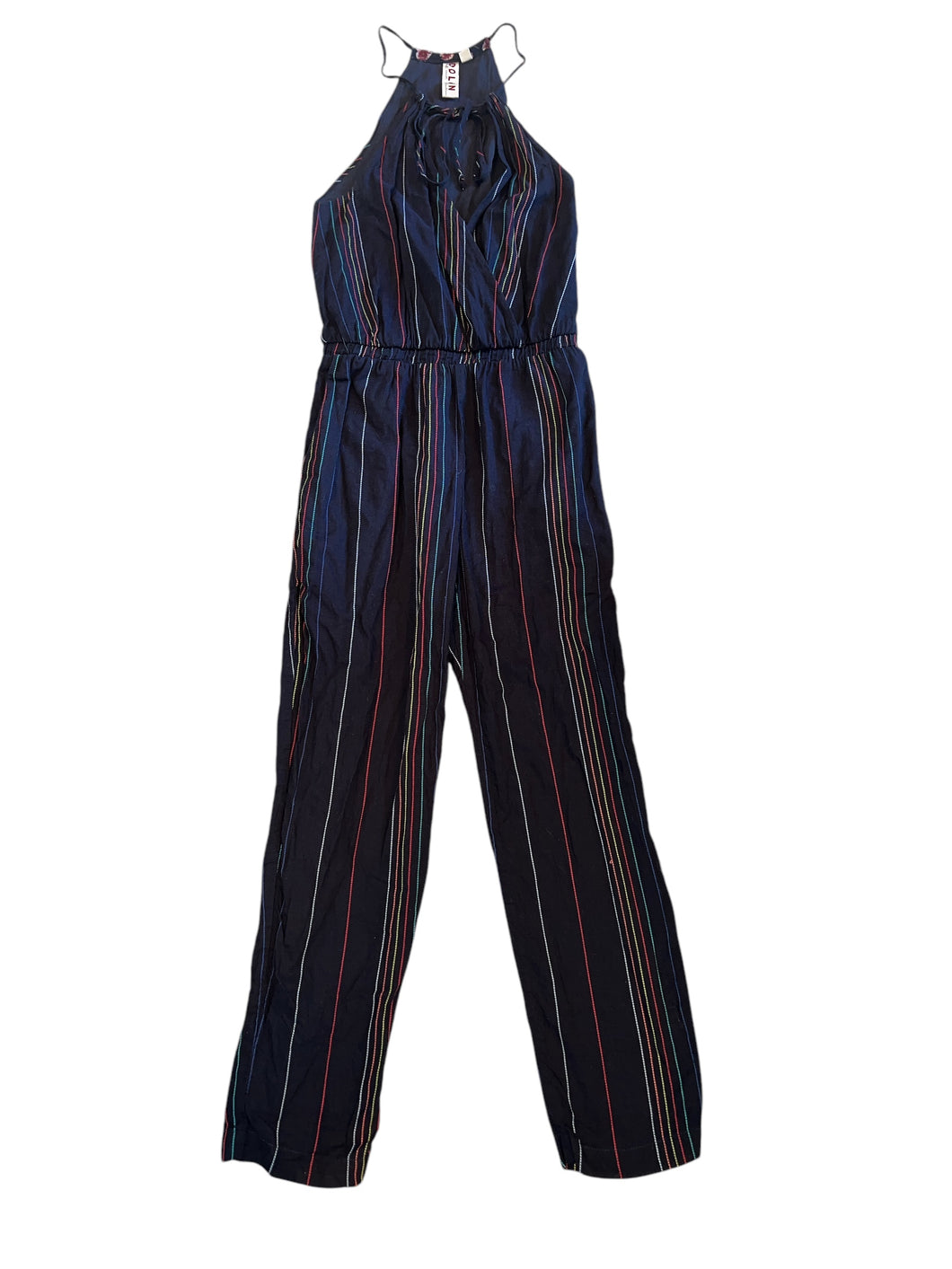 Dolan Anthropologie women’s rainbow striped jumpsuit XS