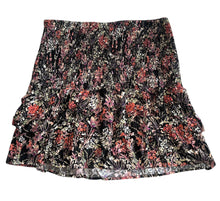 Aqua women’s floral smocked mini skirt XL