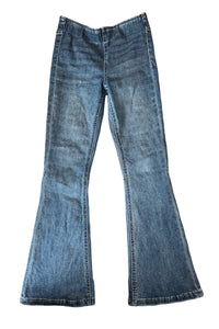 Katie J NYC tween girls Woodstock pull-on bellbottom jeans 12
