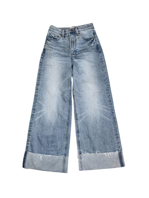 Pistola women’s Lana wide leg cuffed jeans 25