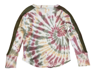 Vintage Havana girls snap cuff thermal top M(10-12) NEW