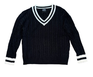 Katie J NYC tween girls Blair university v-neck sweater XL(14)