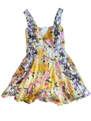Agua Bendita Kristen Dreamin floral mini dress L NEW