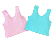 Suzette Collection girls 2pack cropped tanks L(12-14)