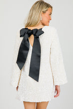 Pinch women’s velvet sequin tie back mini dress S NEW