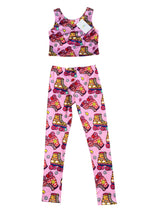 Lola & The Boys girls Skater Sport 2pc cropped tank & leggings set 8 NEW