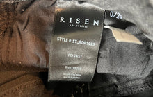 Risen women’s washed black wash high rise wide leg cropped jeans 24/0 NEW