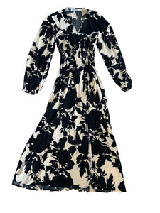 Lusana women’s long sleeve maxi dress L