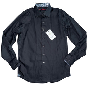 Robert Graham boys Joy flip collar dress shirt L(16) NEW