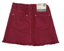 DL1961 girls button down Jenny Mini skirt in Cherry Dip 10 NEW