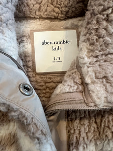 Abercrombie kids girls sherpa fleece jacket 7-8