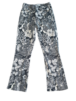 Mother Superior women’s Hustler ankle flare jeans in The Devil May Care French Fairytale floral 25