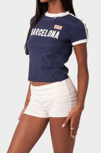 Edikted junior/women’s Barcelona embroidered baby tee S