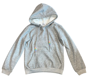Lola & The Boys girls crystal rainbow hoodie sweatshirt 10