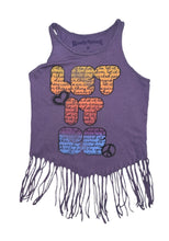 Rowdy Sprout girls Let It Be fringe tank top 6