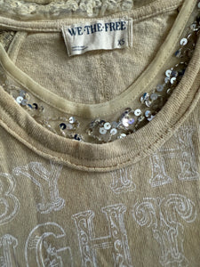 We The Free by Free People By the Light of the Moon hi low sequin top XS