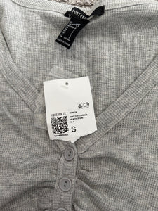 Forever21 juniors/womens cropped ruched cardigan S NEW