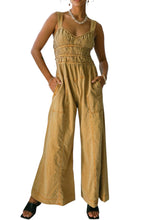 Free People women’s After All ruched wide leg jumpsuit XS