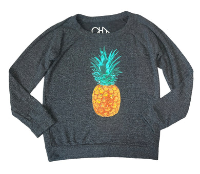 Chaser brand girls cozy knit pineapple graphic pullover top 10