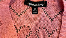 Global Love girls cropped heart sweater cardigan M(8)
