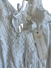 Ocean Drive women’s crochet tassel tie sun dress S NEW