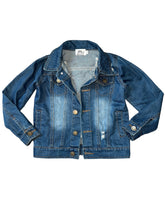 Lola & The Boys girls flip sequin unicorn denim jacket 4