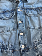 Free People women’s Marci denim shorttails romper XS