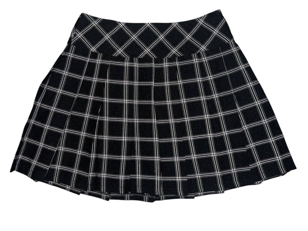 Katie J NYC junior Bonnie plaid pleated mini skirt S