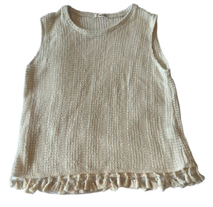 LA Made women’s tassel sweater tank S