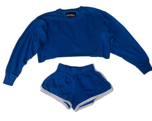 Katie J NYC Junior Jan cropped crew sweatshirt & Kimmie shorts XS