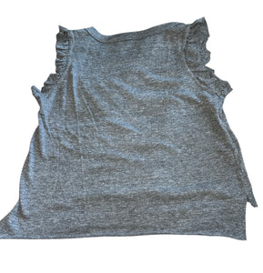 So Nikki girls ruffle sleeve PEACE muscle tank M(10-12)