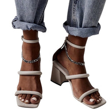 Free People women’s Parker chain heeled sandals 7.5 NEW WITHOUT BOX