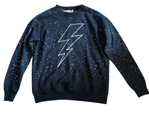 Vintage Havana girls splatter bolt sweatshirt L(14)