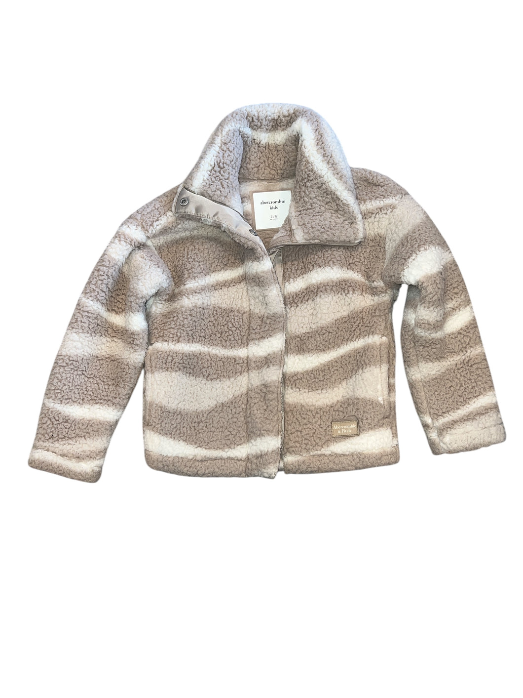 Abercrombie kids girls sherpa fleece jacket 7-8